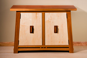 Mahogany & Maple Cabinet