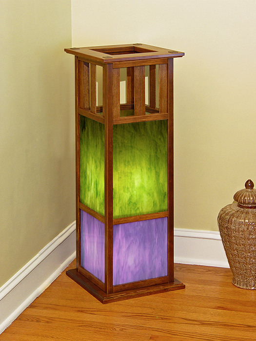Arts & Crafts Floor Lamp–Recycled Douglas Fir